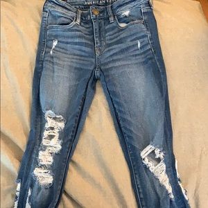 American eagle ripped jeans